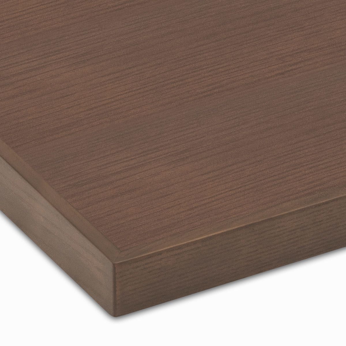 天然木突板天板（木製エッジ）グレイッシュブラウン GBR-WDVE-WF 天板のみ-画像1