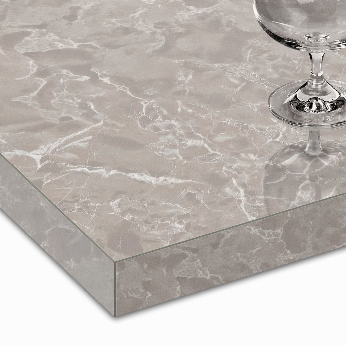 大理石柄天板（共巻きエッジ）グレーマーブル（グロス）GR-MAGL-MC 天