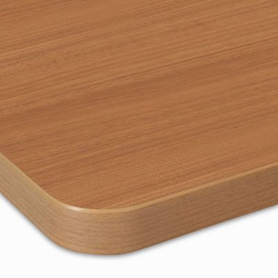 木目メラミン天板（樹脂エッジ・かど丸 40R）ライトブラウン LB-WD-AHR 天板のみ