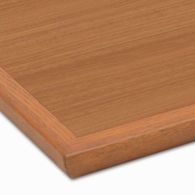 木目メラミン天板（木製船底形エッジ）ライトブラウン LB-WD-WR 天板のみ