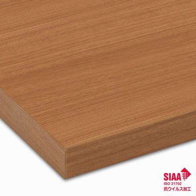 木目メラミン天板（共巻きエッジ）ライトブラウン LB-WDE-MC 抗ウイルス 天板のみ