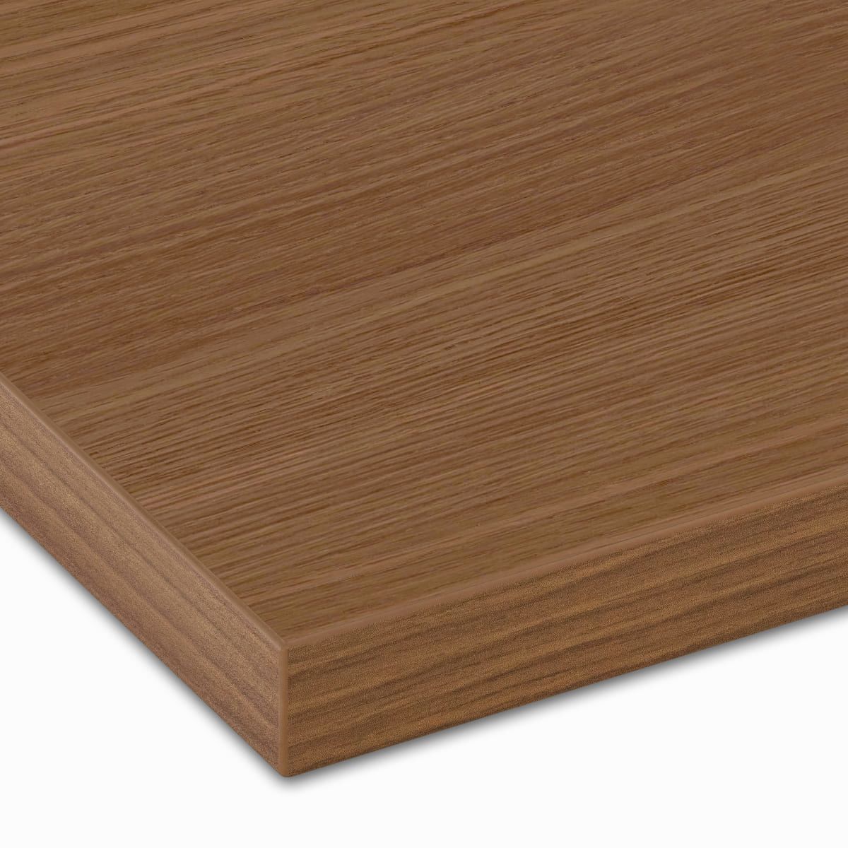 木目メラミン天板(樹脂エッジ)ミディアムブラウン MB-WD-AH 天板のみ-画像1