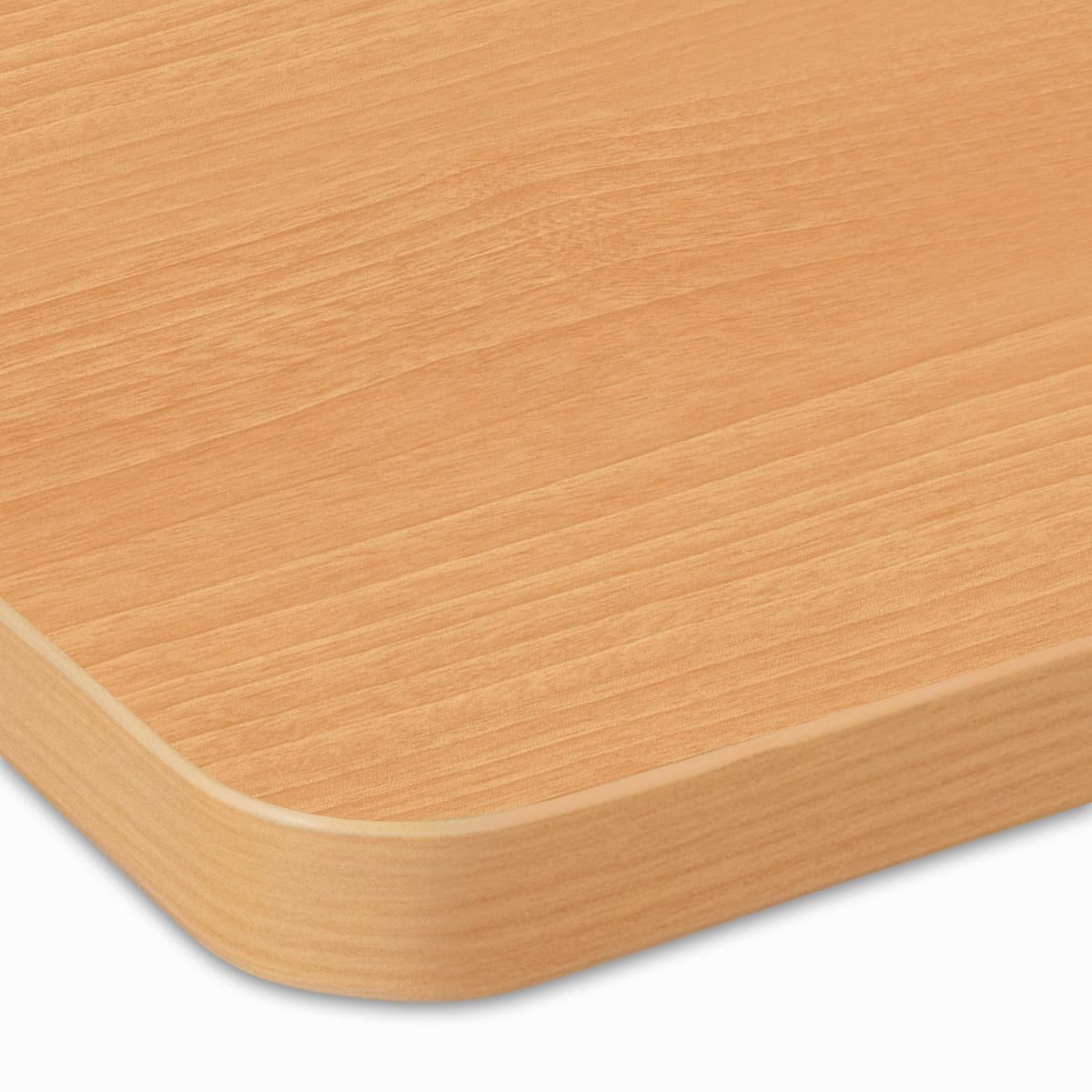木目メラミン天板（樹脂エッジ・かど丸 40R）ナチュラル NA-WD-AHR 天板のみ-画像1