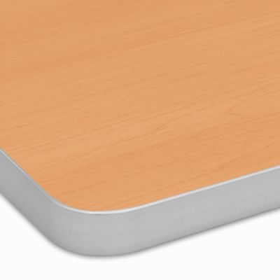 木目メラミン天板（アルミエッジ）ナチュラル NA-WD-ALSF 天板のみ