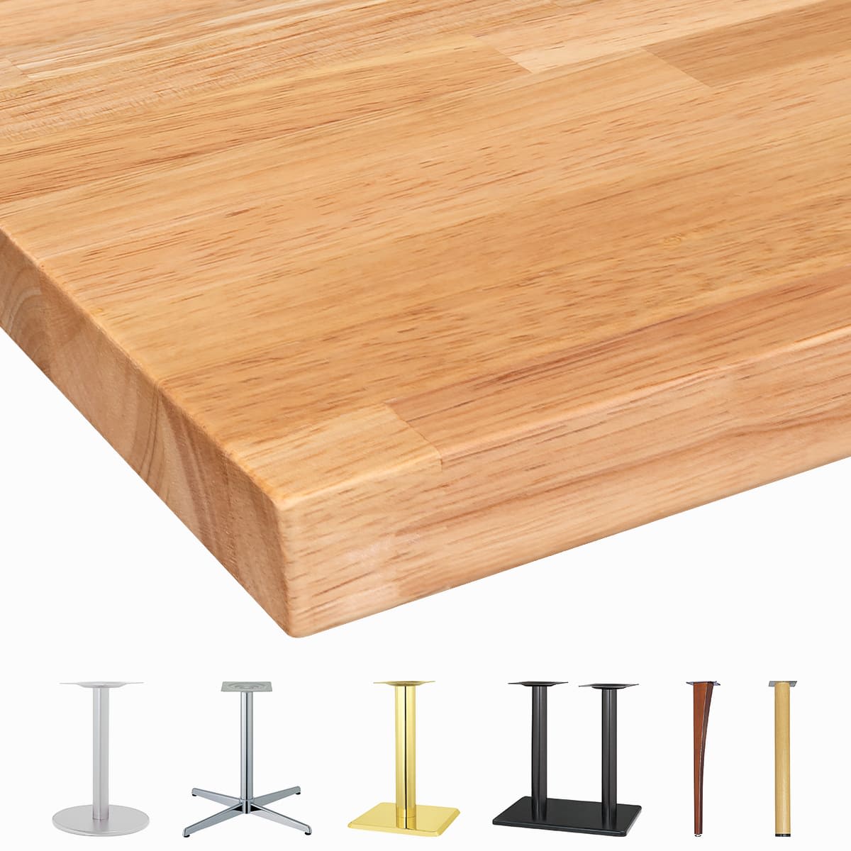 集成材天板 ラバーウッド RU-WDEW-画像1