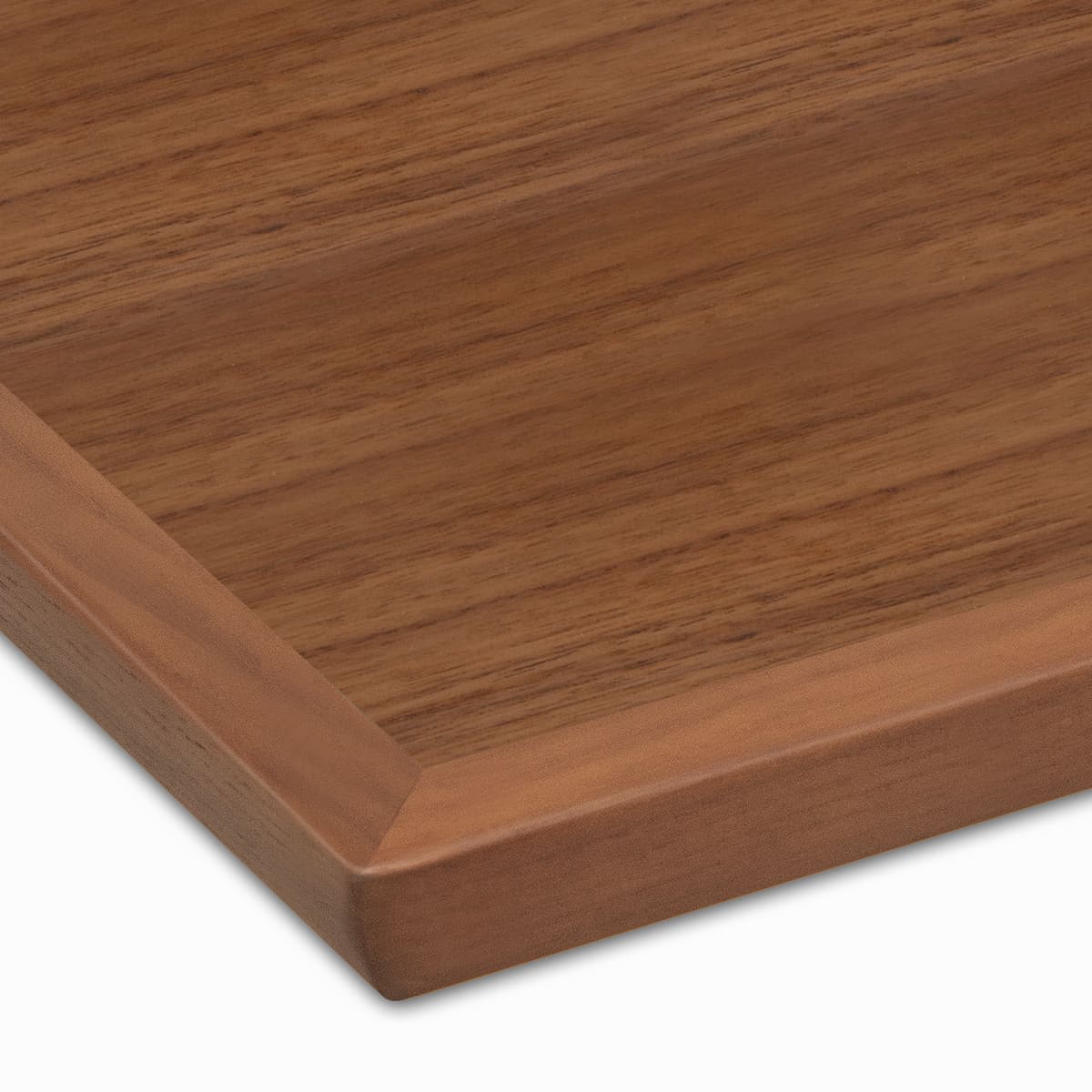 天然木突板天板（木製船底形エッジ）ウォールナット WA-WDVE-WR 天板