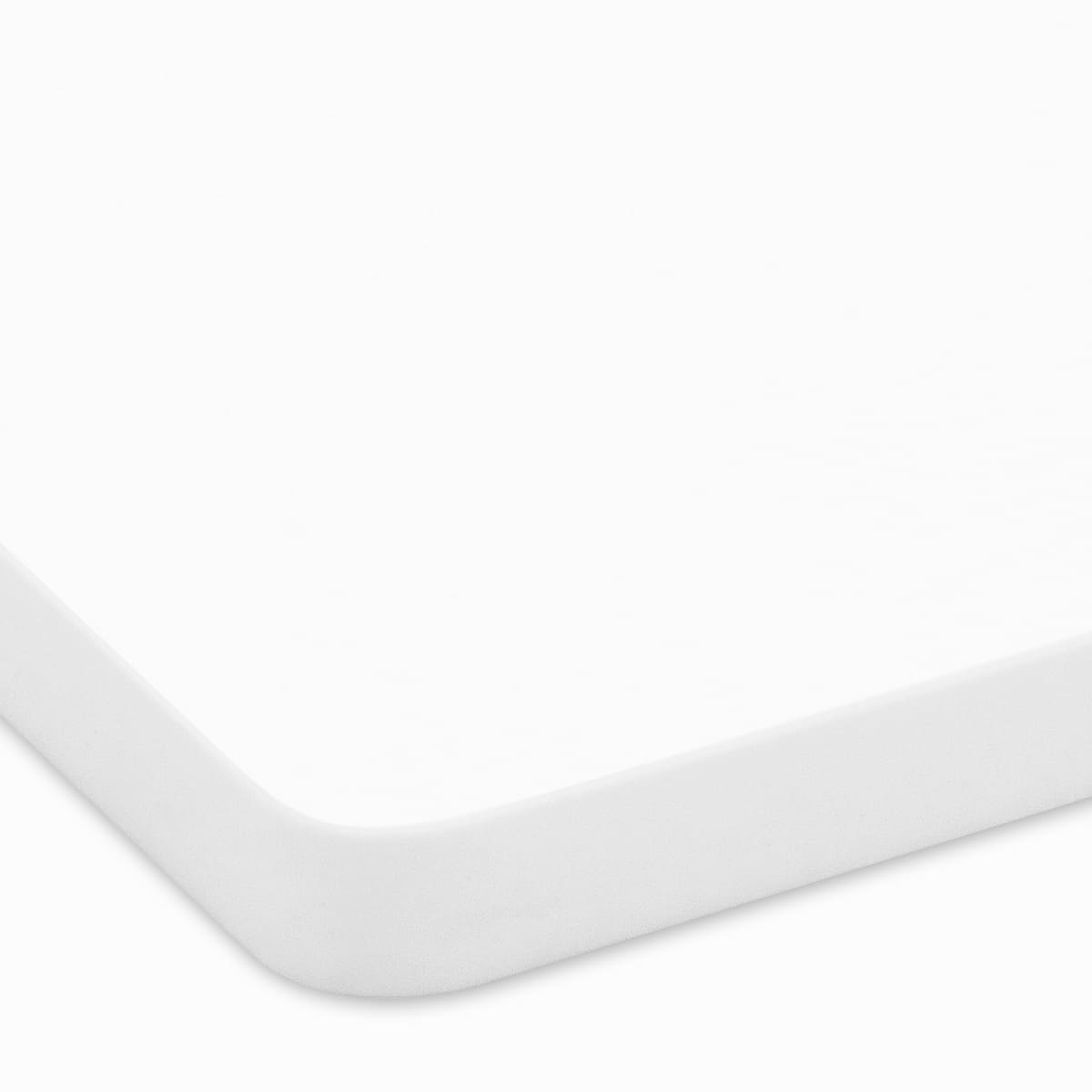 無地メラミン天板（ソフトエッジ）ホワイト WH-MT-NS 天板のみ-画像1