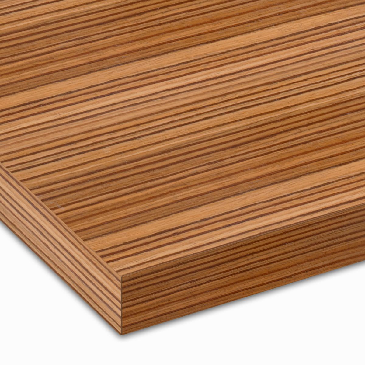 天然木突板天板（突板エッジ）ゼブラウッド ZE-WDVE-MC 天板のみ-画像1