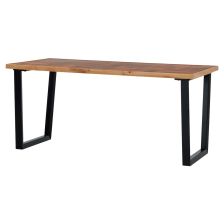 木製 黒色 自然エッジ テーブル SLTシリーズ 天然木天板（木製エッジ）」ジェイ・ティー