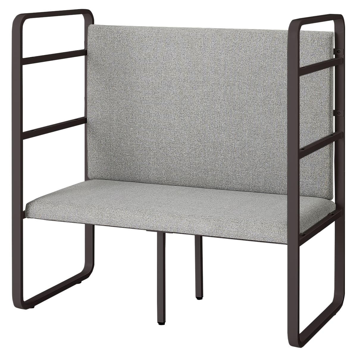 echelle 基本セット ベンチタイプ ブラックフレーム ECH-B1260BCGL-画像1