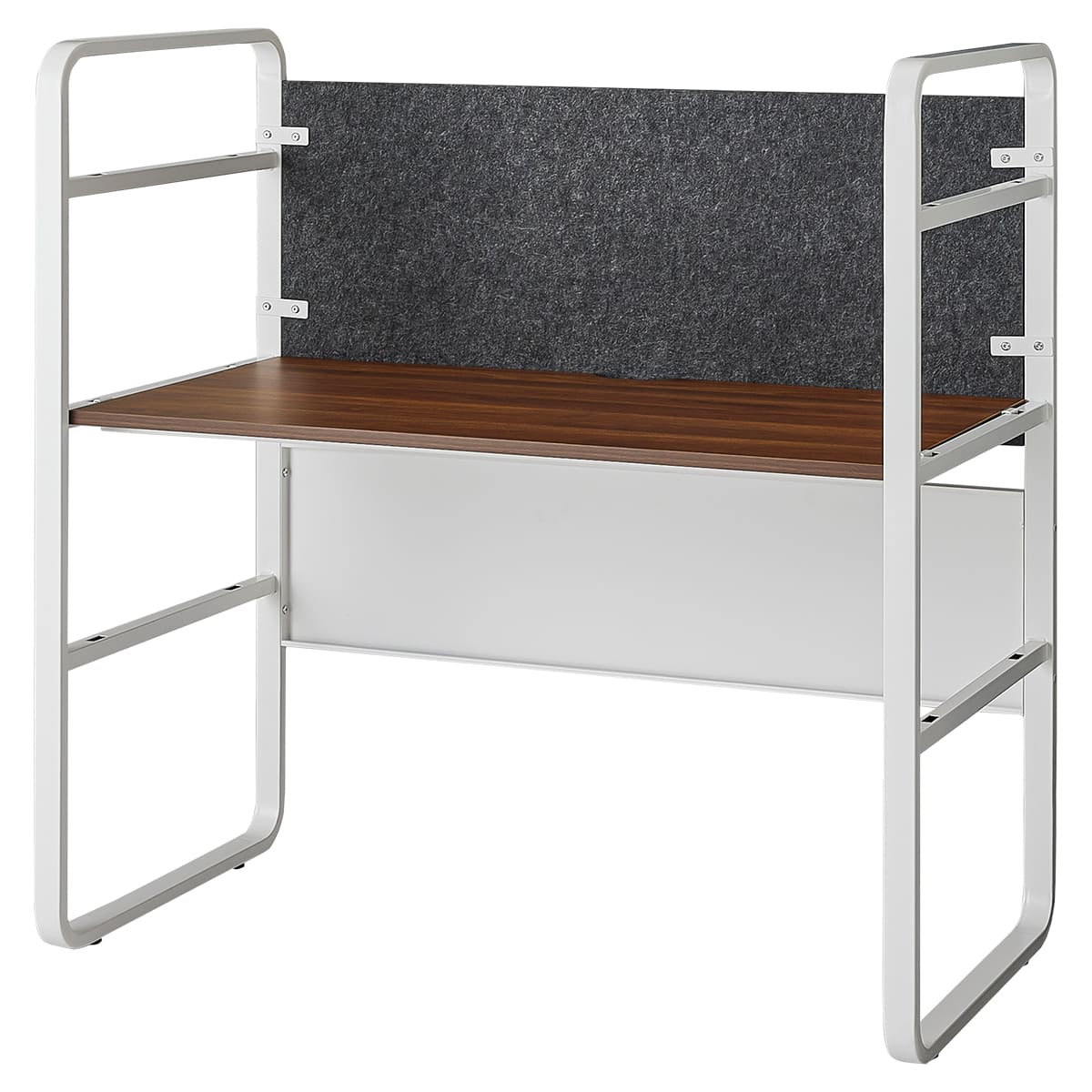 echelle 基本セット デスクタイプ フェルトパネル仕様 ホワイトフレーム ECH-W1260FPDGWN-画像1