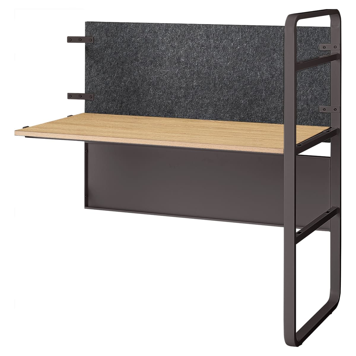 echelle 増連セット デスクタイプ フェルトパネル仕様 ブラックフレーム ECH-ZRB1260FPDGFO-画像1