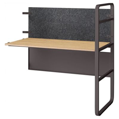 echelle 増連セット デスクタイプ フェルトパネル仕様 ブラックフレーム ECH-ZRB1260FPDGFO