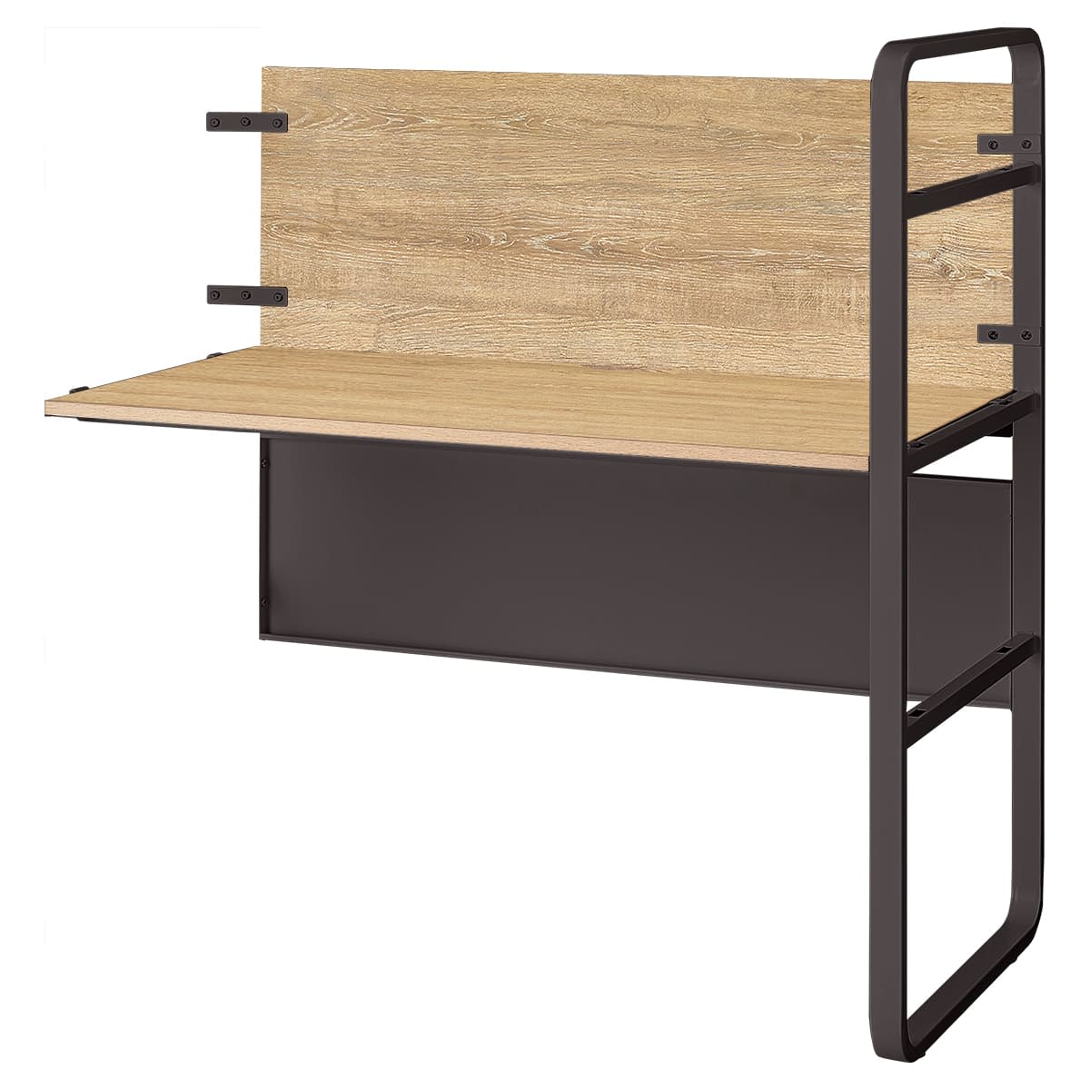 echelle 増連セット デスクタイプ 木製パネル仕様 ブラックフレーム ECH-ZRB1260WPFO-画像1