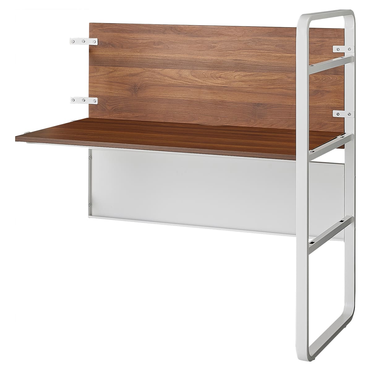 echelle 増連セット デスクタイプ 木製パネル仕様 ホワイトフレーム ECH-ZRW1260WPWN-画像1