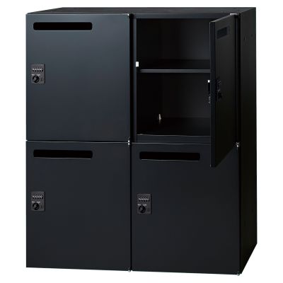 IC システムキャビネット パーソナルロッカー4人用 H1050」井上金庫