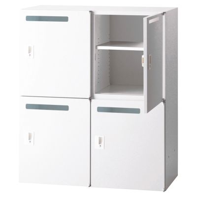 IC システムキャビネット パーソナルロッカー4人用 H1050」井上金庫