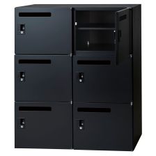 IC システムキャビネット パーソナルロッカー6人用 H1050」井上金庫