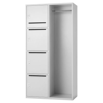 パーソナルロッカー 片側ハンガー 4人用｜井上金庫