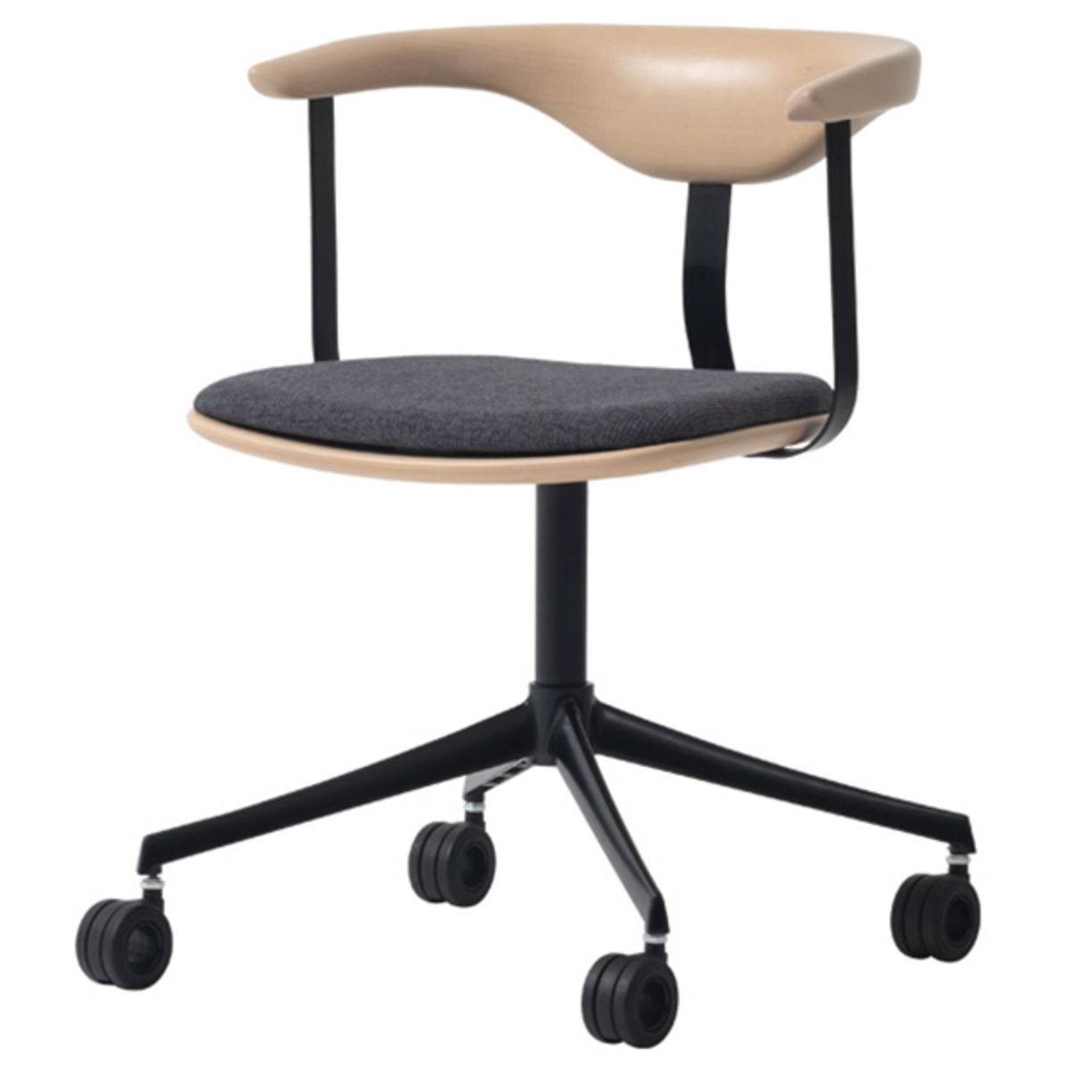 アセムスチェア キャスター1 VCH-247-WH-BC1-KB-XX-画像1