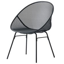 コニカルメタルチェア VCG-049-KB｜カワジュンのスチール椅子