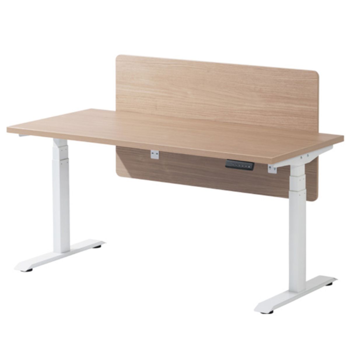 エレボ昇降デスク フラッシュパーテーション付-画像1