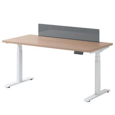 エレボ昇降デスク ガラスパーテーション付