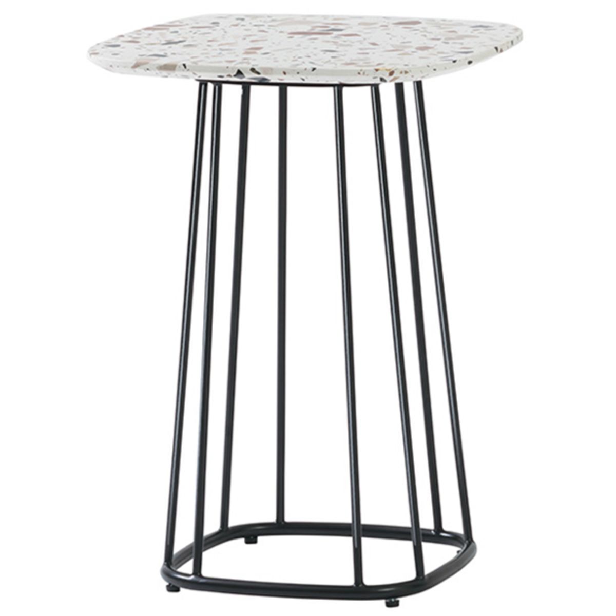 エリプス サイドテーブル テラゾーテーブルトップ｜カワジュン