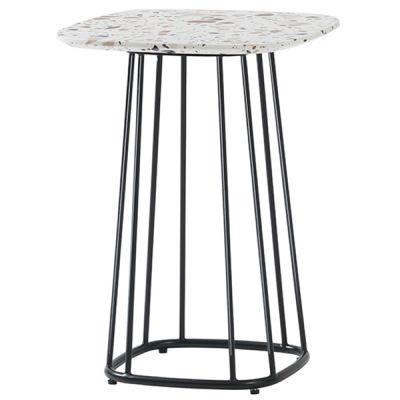 エリプス サイドテーブル テラゾーテーブルトップ