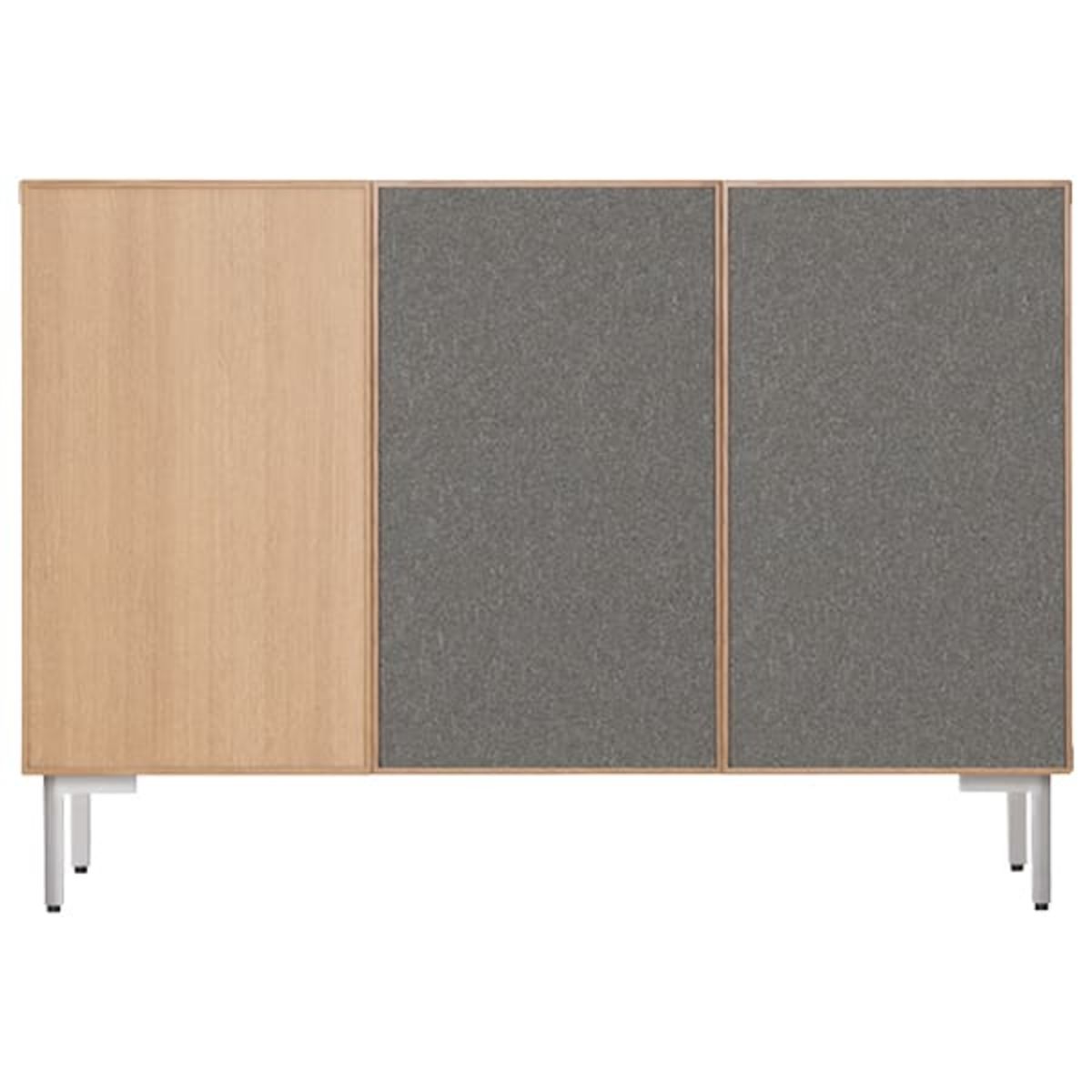 レクトキャビネットV4（木目縦扉／ファブリック扉）VCA-004-V4 W1125-画像1