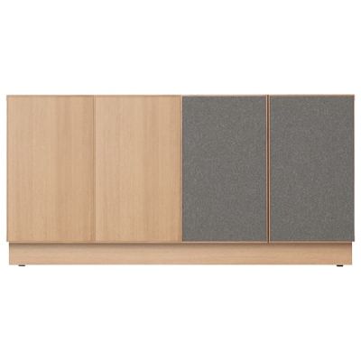 レクトキャビネットV4（木目縦扉／ファブリック扉）VCA-004-V4 W1500