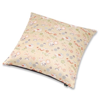 西陣の紋織 草花 小座布団 45×45