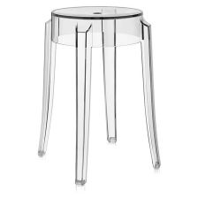 Kartell カルテル チャールズゴースト65 スツールチェアスモークグレー チャールズゴースト ロー」カルテルのスツール