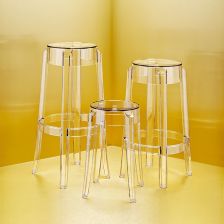 Kartell カルテル チャールズゴースト65 スツールチェアスモークグレー Kartell CHARLES GHOST / カルテル チャールズゴースト 65
