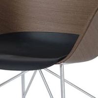 ダークウッド(ベニヤ)/ブラック/クローム