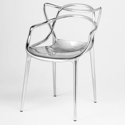 【Kartell】◇マスターズ ◆SFCH-K5864-XX ◇クローム◆ マスターズ メタリック」カルテルのプラスチック椅子