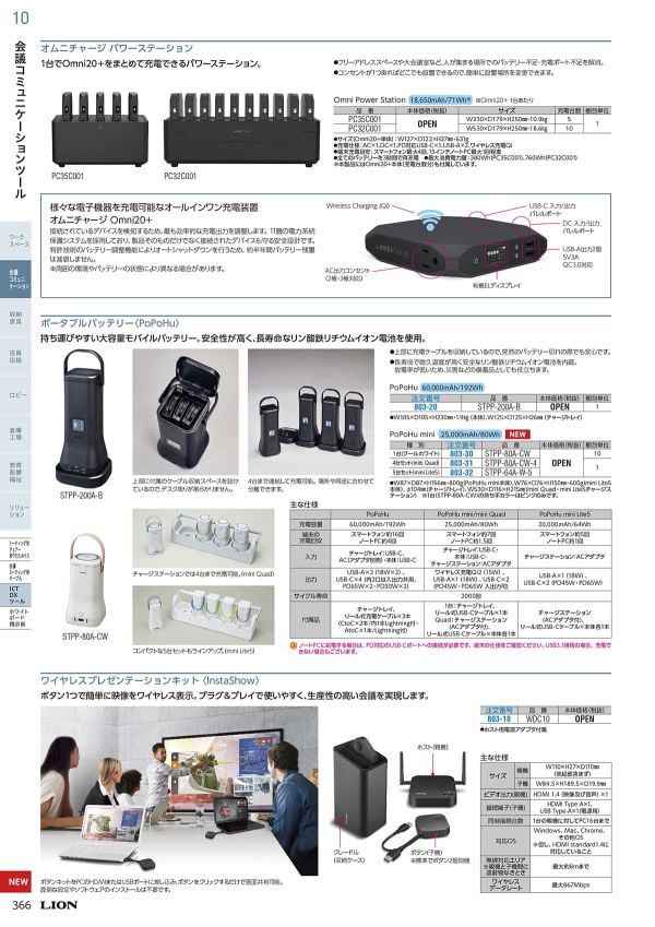 ポータブルバッテリー ポポフ STPP-200A-Bのカタログ画像-2