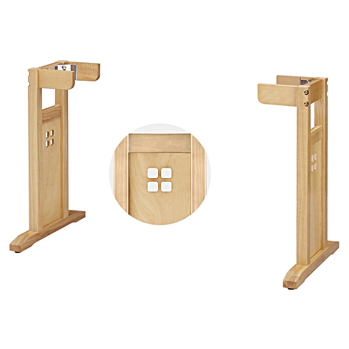 HK 棚無テーブル脚 D600～D750用｜丸勝