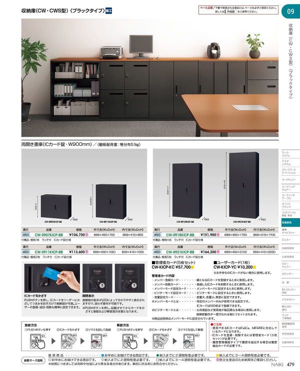 管理者カード(5枚セット) CW-KICP-KCのカタログ画像-1