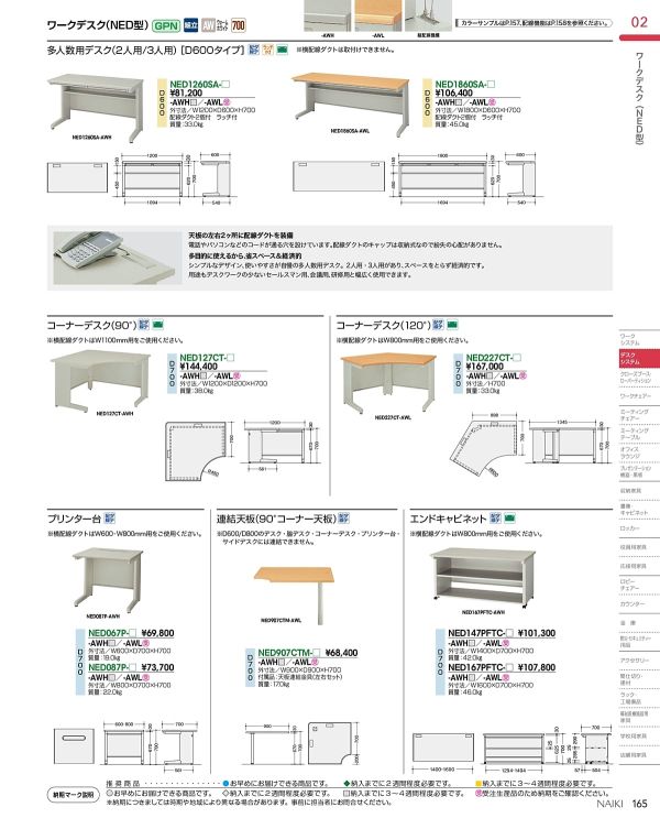 NED型 エンドキャビネットのカタログ画像-1