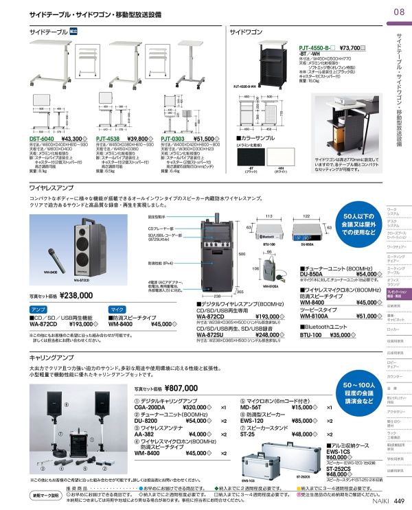 プロジェクターワゴンのカタログ画像-2