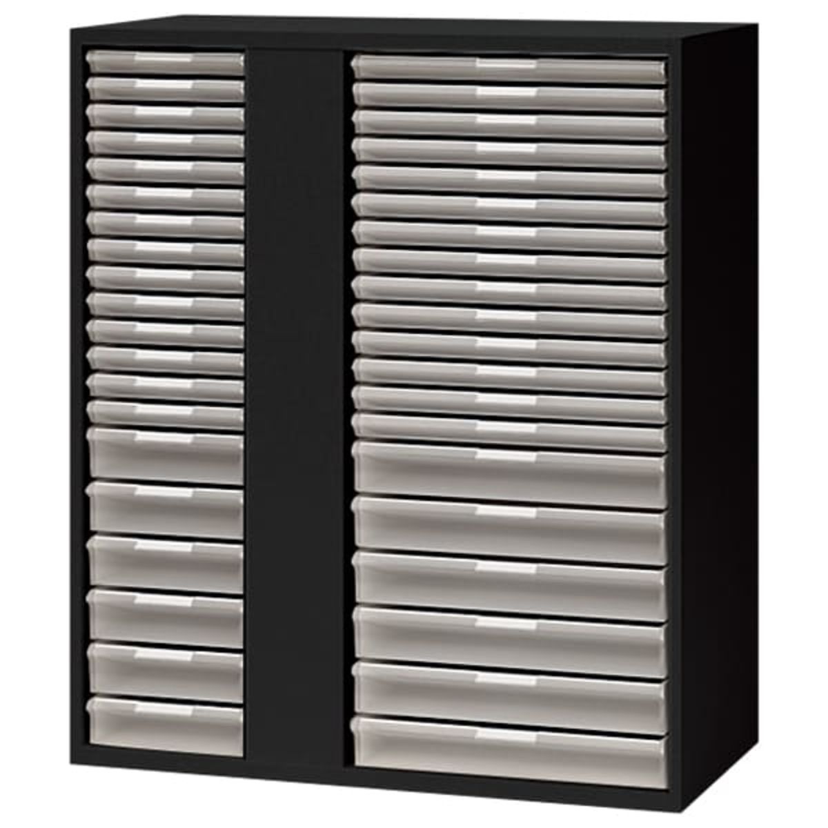 CW-0911A3A4C-B A3/A4用 2列・浅型14段・深型6段 下置用 ブラックタイプ-画像1