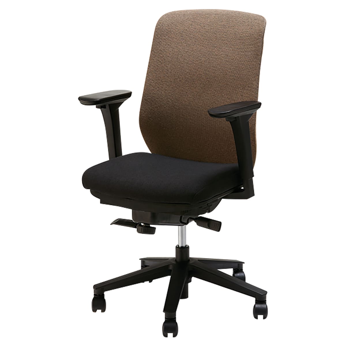 ナイキ 事務用チェア ( LVEB513F-BK ) 事務用チェアー レセーブ(Lesave)シリーズ ループ肘付 ブラック色 LVEB513F-BK