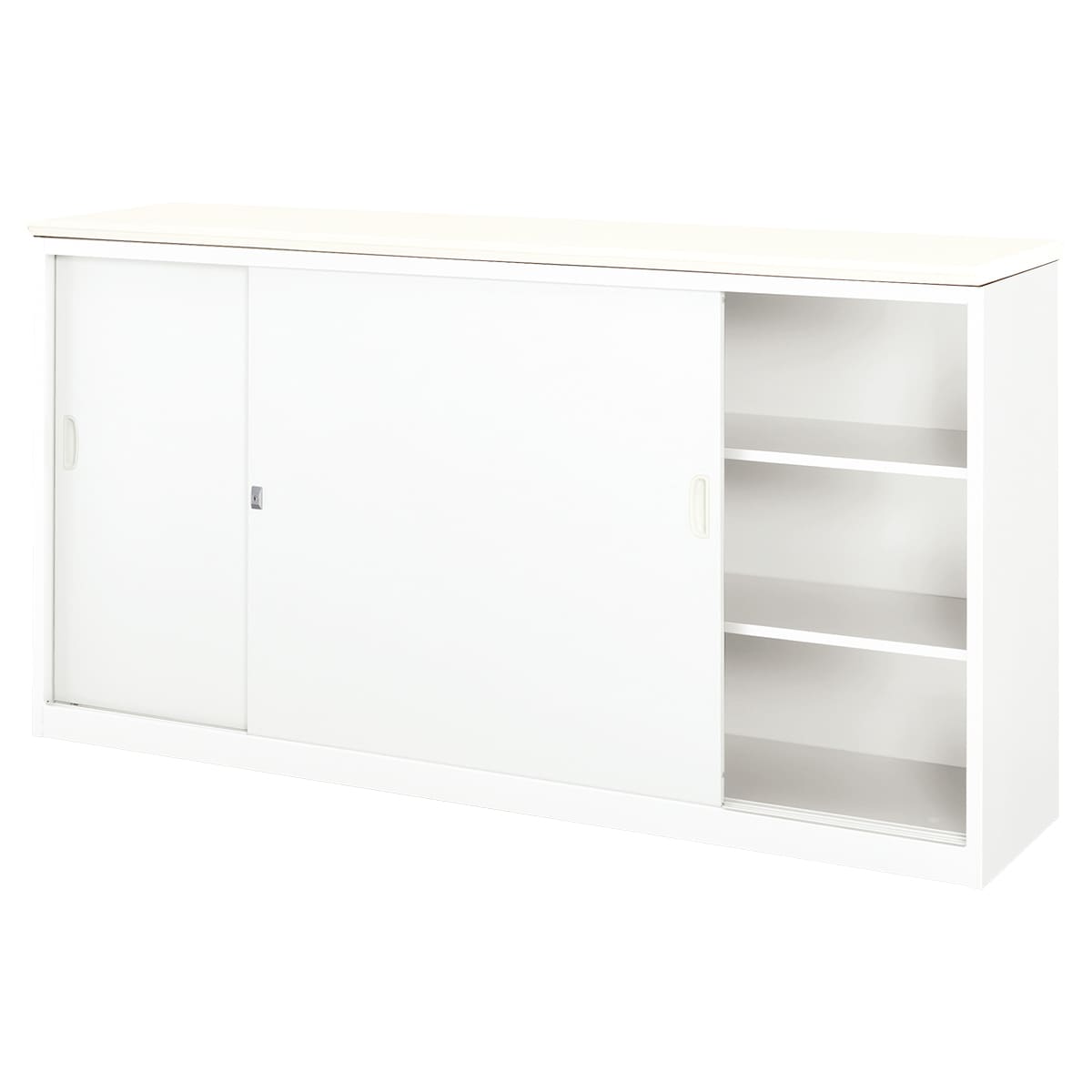 XC型 ハイカウンター 錠付・総扉タイプ W1800-画像1