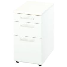 XED046B 脇デスク 3段｜ナイキ（NAIKI）