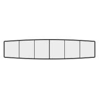 W7200×D1500（5本脚）