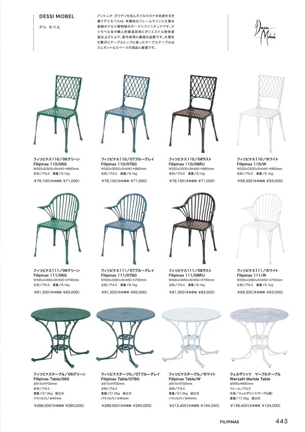 デシ モベル ウェルザリッツ マーブルテーブルのカタログ画像-1