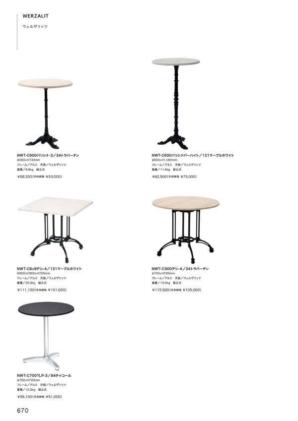 NWT-C600 パリシナバーハイトのカタログ画像-1