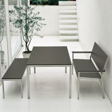 野外、部屋テーブル スプレンダー HPLテーブル160×90｜ニチエスの屋外テーブル