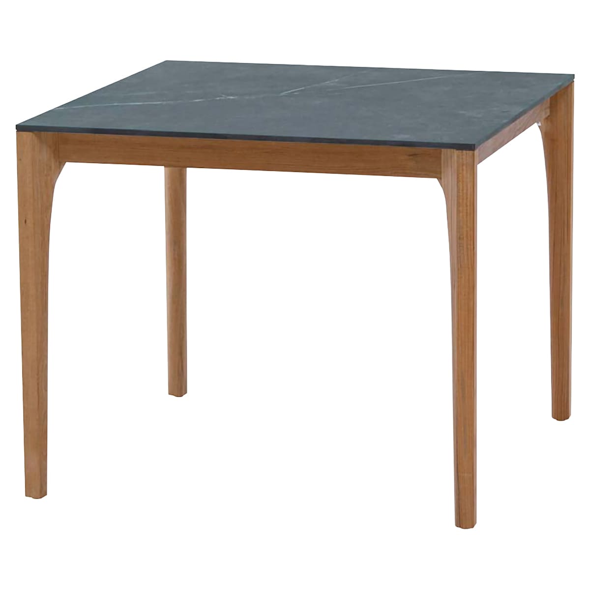 ミューズ セラミックテーブル900×900／チークレッグ4-画像1